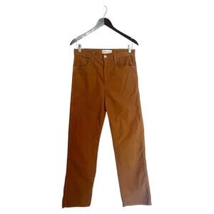 Twin Doves Treasure Straight Leg High Rise Jeans Camel Brown Corduroy Size 29